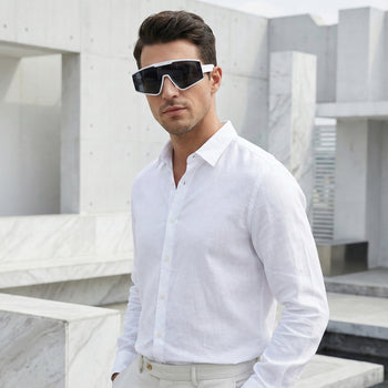 LUNETTES DE SOLEIL MOISSANITE À CROIX GLACÉE