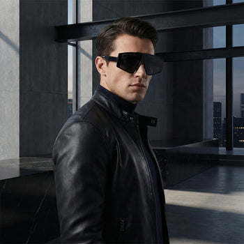 LUNETTES DE SOLEIL MOISSANITE À CROIX GLACÉE