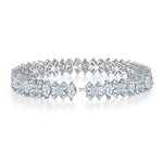 PEAR MARQUISE CUT MOISSANITE BRACELET IN STERLING SILVER
