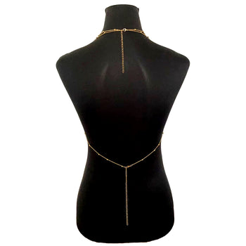 PEARL DROP BODY CHAIN BRALETTE