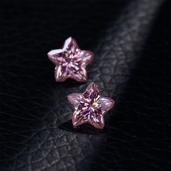 DIAMANT EN LIBRE DE MOISSANITE TAILLÉE EN PENTAGRAMME