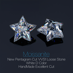 PENTAGRAM CUT STAR MOISSANITE LOOSE DIAMOND