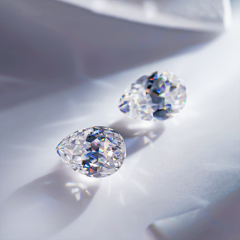 DIAMANT EN LIBRE DE MOISSANITE TAILLÉE EN POIRE PORTUGAISE