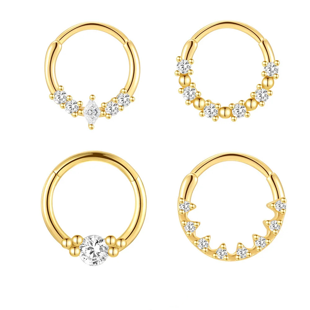 PRONG HOOP PIERCING IN STERLING SILVER