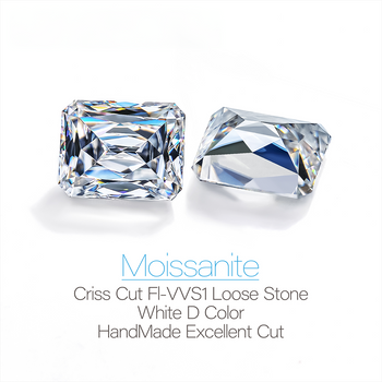 DIAMANT EN LIBRE DE MOISSANITE COUPE RADIANTE
