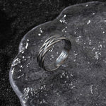 ROCK RING IN STERLING SILVER