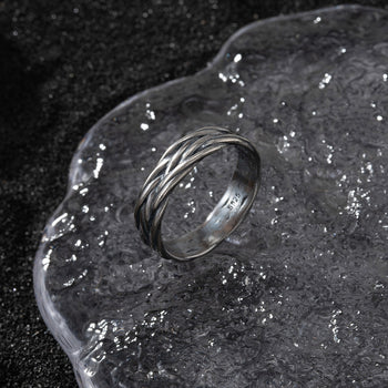 Bague en argent massif