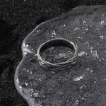 ROCK RING IN STERLING SILVER