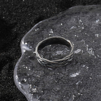 Bague en argent massif