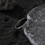 ROCK RING IN STERLING SILVER