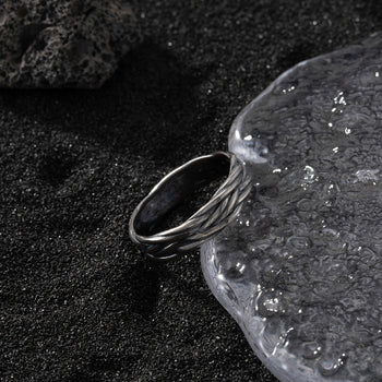 Bague en argent massif