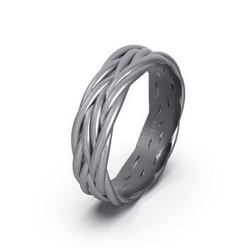 Bague en argent massif
