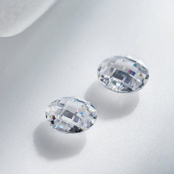 DOUBLE SIDED ROUND ROSE CUT MOISSANITE LOOSE DAIMOND