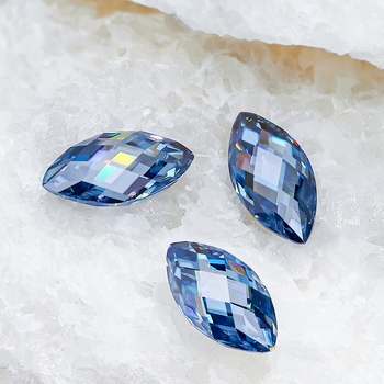 DIAMANT EN MOISSANITE TAILLE MARQUISE ROSE