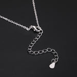 PEAR CUT MOISSANITE ASH BOX PENDANT NECKLACE IN STERLING SILVER