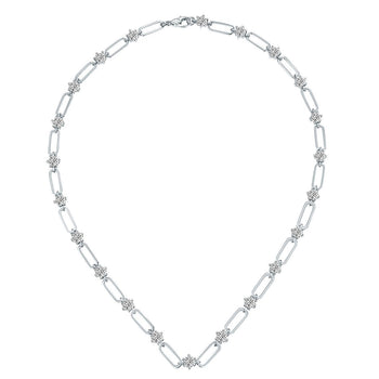 COLLIER/BRACELET CHAÎNE EN MISSANITE RONDE EN ARGENT MASSIF