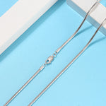 ROUND SNAKE CHAIN NECKLACE IN STERLING SILVER