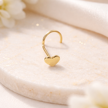 SCREW NOSE STUD IN SOLID GOLD