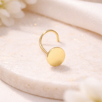 SCREW NOSE STUD IN SOLID GOLD