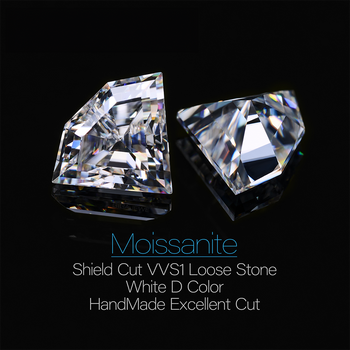 DIAMANT EN LIBRE DE MOISSANITE COUPE SHIELD