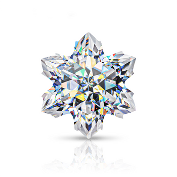 Schneeflockenschliff Moissanit, loser Diamant