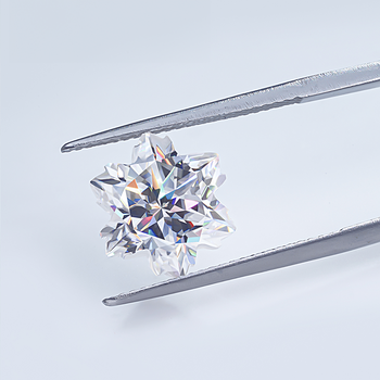 Schneeflockenschliff Moissanit, loser Diamant