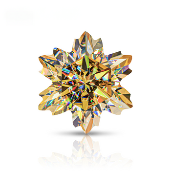 DIAMANT EN MOISSANITE TAILLÉE EN FLOCOINÉE