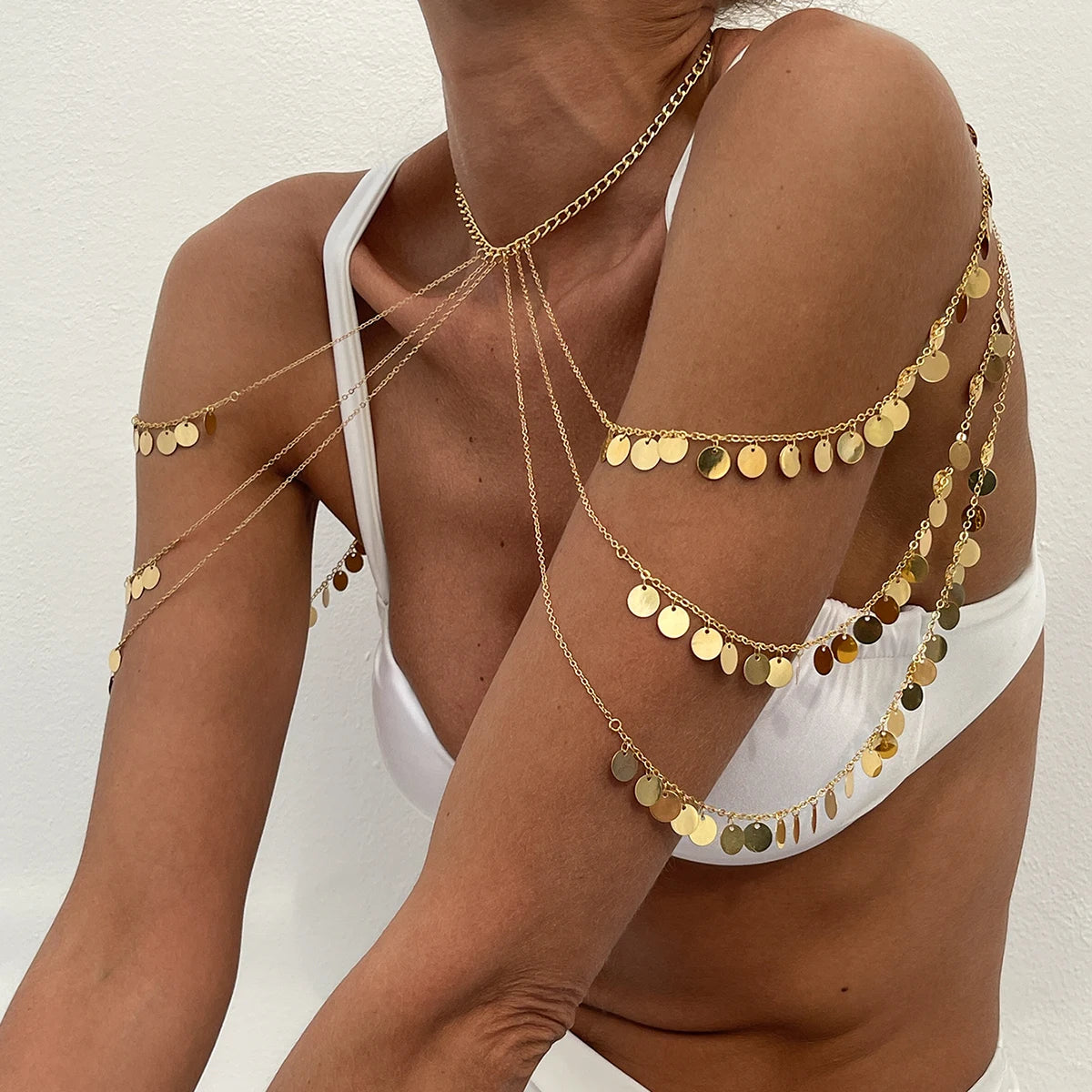 SOLAR DISC SHOULDER CHAIN