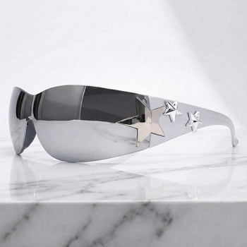 LUNETTES DE SOLEIL MOISSANITE À CROIX GLACÉE