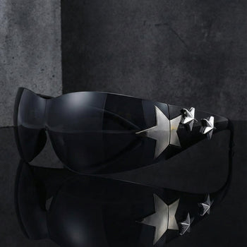 LUNETTES DE SOLEIL MOISSANITE À CROIX GLACÉE