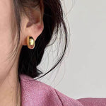 TEARDROP EARRING IN STERLING SILVER