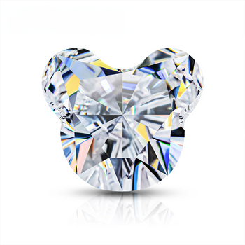 DIAMANT EN MOISSANITE COUPE OURS EN PELUCHE