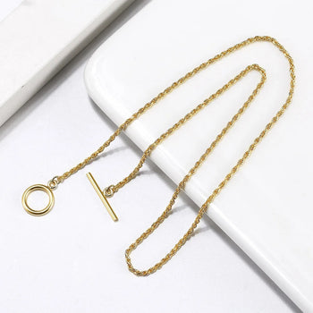 TWIST LOCK CHAIN BRACELET IN STERLING SILVER