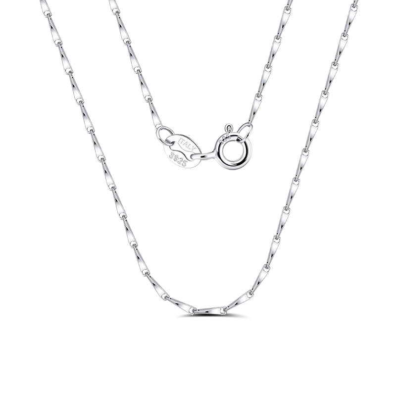 TWISTED LINK CHAIN NECKLACE IN STERLING SILVER