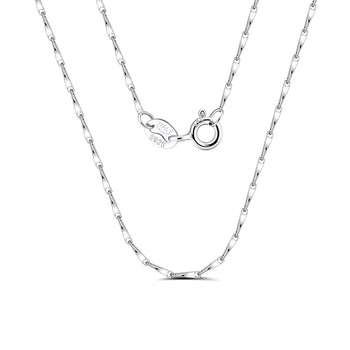 TWISTED LINK CHAIN NECKLACE IN STERLING SILVER