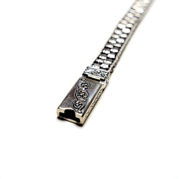 Cuban Punk Bracelet in Sterling Silver - IVORY & EBONY