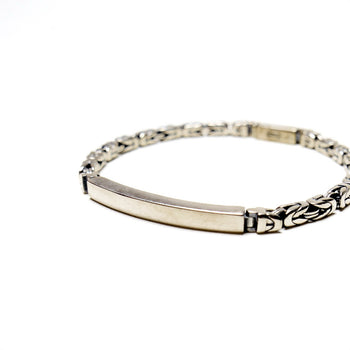 Bar Bracelet in Sterling Silver - IVORY & EBONY