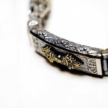 Vajra Byzantine Bracelet in Sterling Silver - IVORY & EBONY