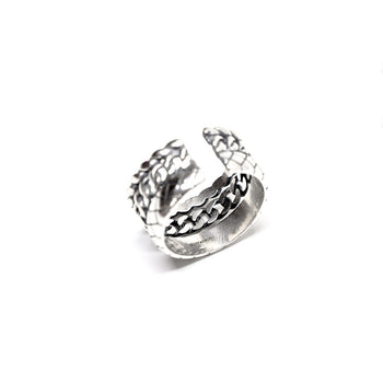 Stacked Ring in Sterling Silver - IVORY & EBONY