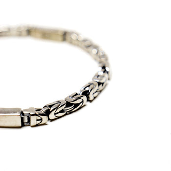 Bar Bracelet in Sterling Silver - IVORY & EBONY