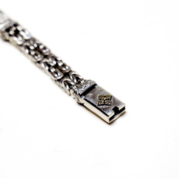 Vajra Byzantine Bracelet in Sterling Silver - IVORY & EBONY