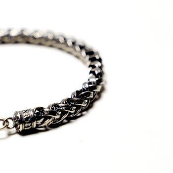 Mantra Bracelet in Sterling Silver - IVORY & EBONY