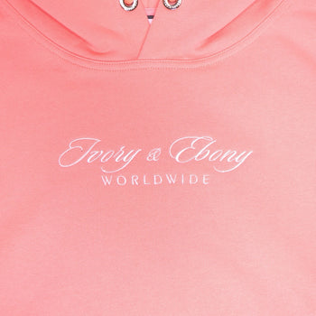 Worldwide Embroidery Hydrophobic Hoodie - IVORY & EBONY