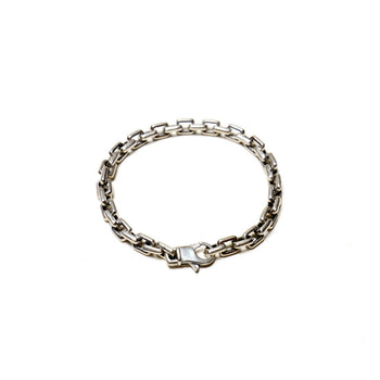 Square Cable Chain Bracelet in Sterling Silver - IVORY & EBONY