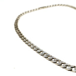Crown Cuban Chain Necklace in Sterling Silver