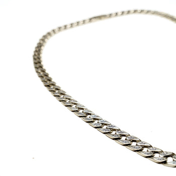 Crown Cuban Chain Necklace in Sterling Silver - IVORY & EBONY