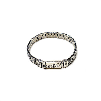 Cuban Punk Bracelet in Sterling Silver - IVORY & EBONY