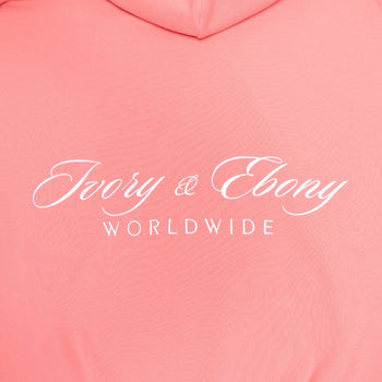 Worldwide Embroidery Hydrophobic Hoodie - IVORY & EBONY