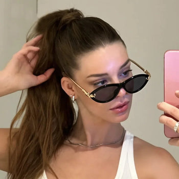 VELORA SLIM CAT-EYE SUNGLASSES