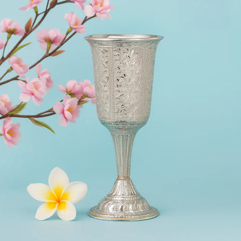 VINTAGE ORNATE VINE CHALICE IN STERLING SILVER